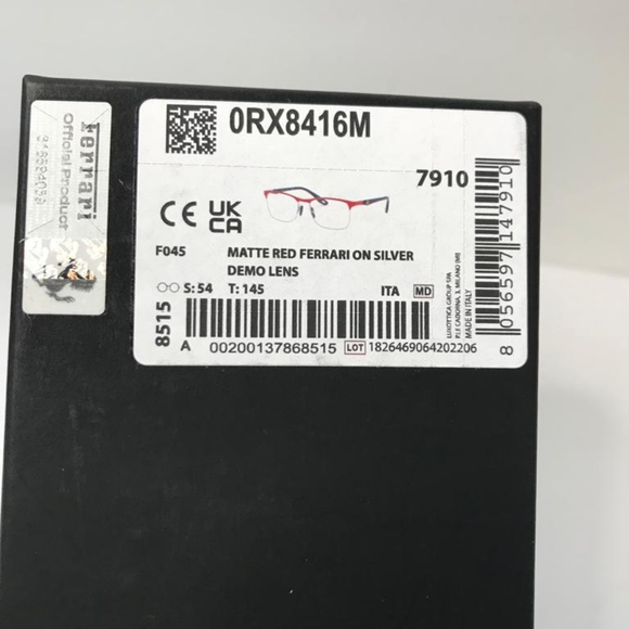 New RAY-BANScuderia Ferrari RX8416M Men's Square Eyeglasses - Picture 12 of 12